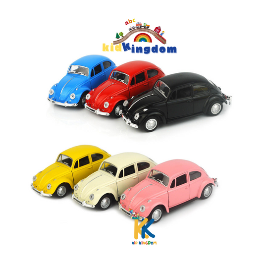 Vintage Red Die-Cast Beetle Toy Car | Classic Metal Collectible