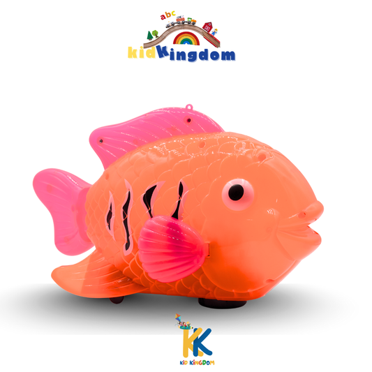 Fish-Shaped Car with Light & Music β Colorful Kids Toy