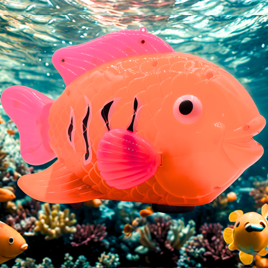 Fish-Shaped Car with Light & Music β Colorful Kids Toy