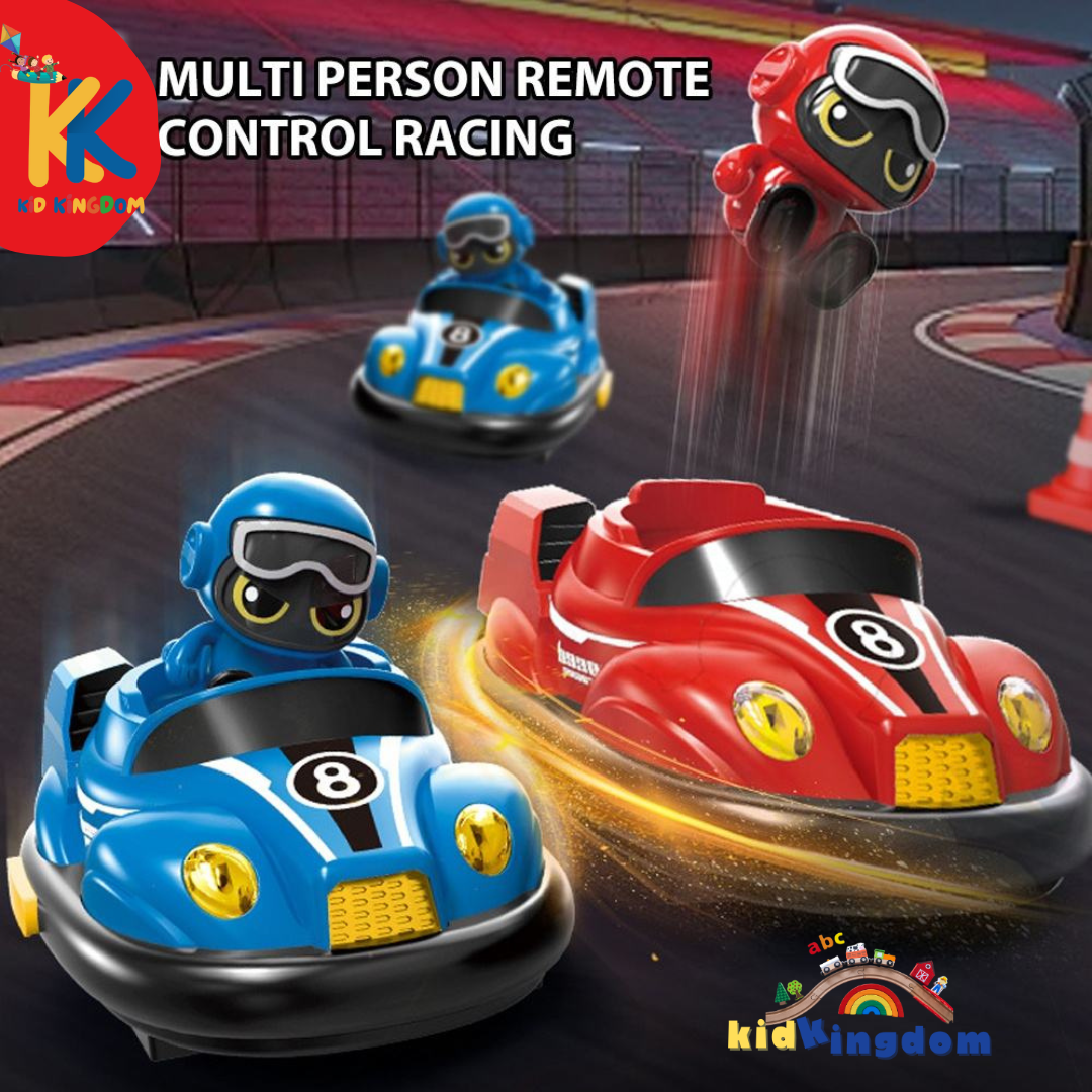 Remote Control Bumper Car Set – Collision Ejector Action (2 Cars)