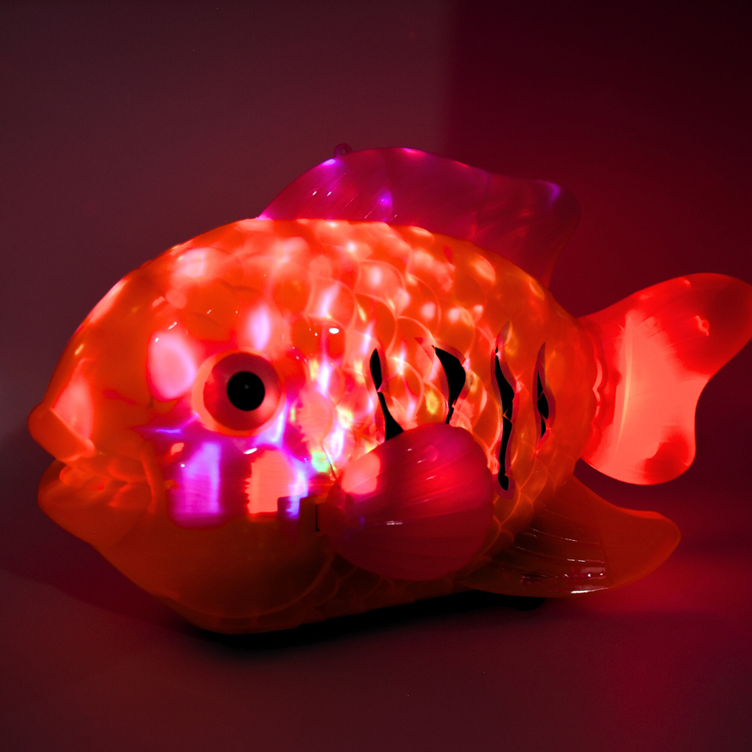 Fish-Shaped Car with Light & Music – Colorful Kids Toy