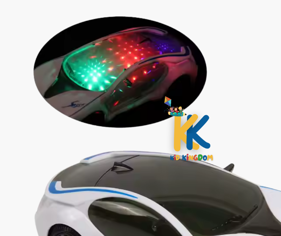 White RC Sports Car – Remote Control Racer for Kids