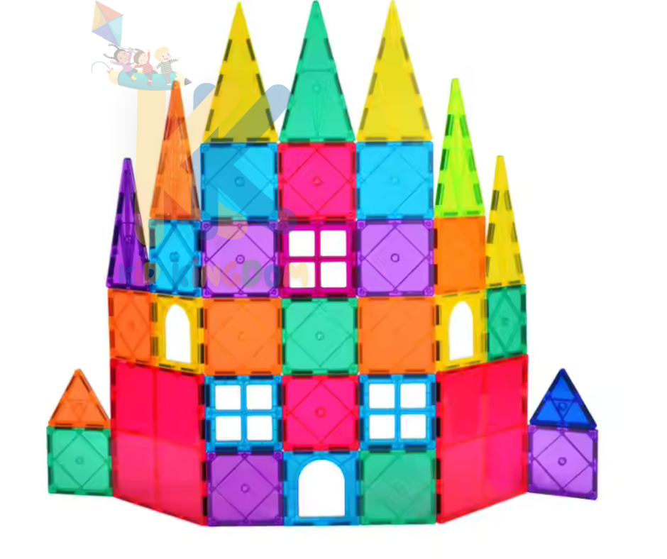 Magnetic Tiles Building Blocks – 52 / 64/ 120 Pcs | STEM Construction Toy