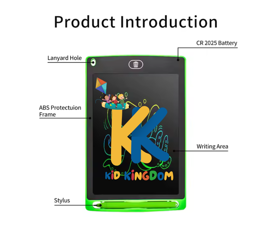 LCD Writing Tablet for Kids – Reusable Digital Drawing & Writing Board