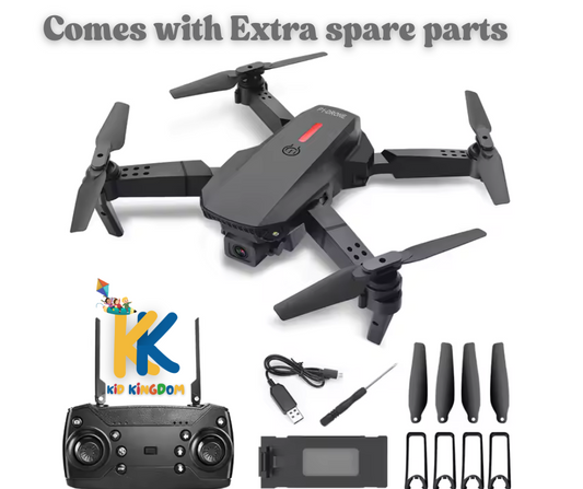 Foldable Drone Toy with Camera – Phone Connect & Easy Controls for Kids