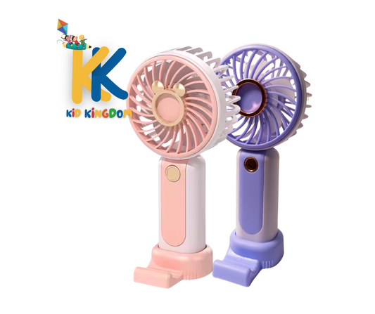Mini Rechargeable Handheld Fan – Portable Cooling for Kids & Adults