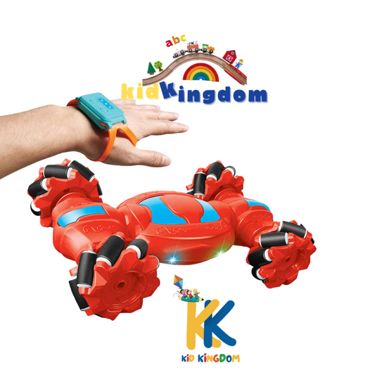 Watch Control RC Stunt Racing Car – 360° Rotating & Drift Toy Car for Kids