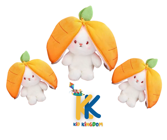 Hidden Bunny Plush Toy – Convertible Zip-Ear Surprise