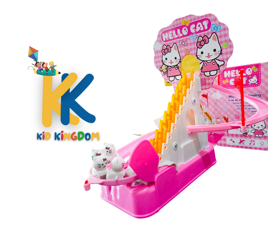 Hello Cat Climbing Toy – Musical Track Toy with Lights for Girls