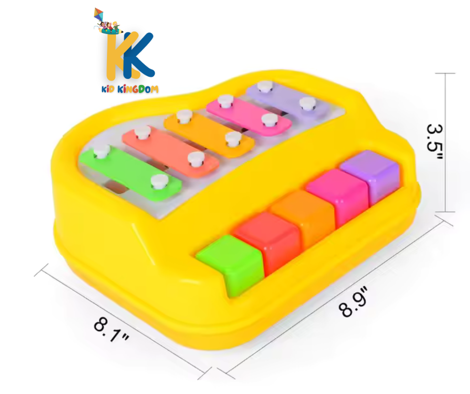 2-in-1 Xylophone Piano Toy – Musical Keyboard for Toddlers