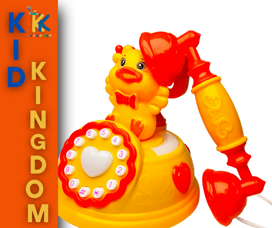 Musical Duck Telephone Toy – Old Style Fun Phone for Kids