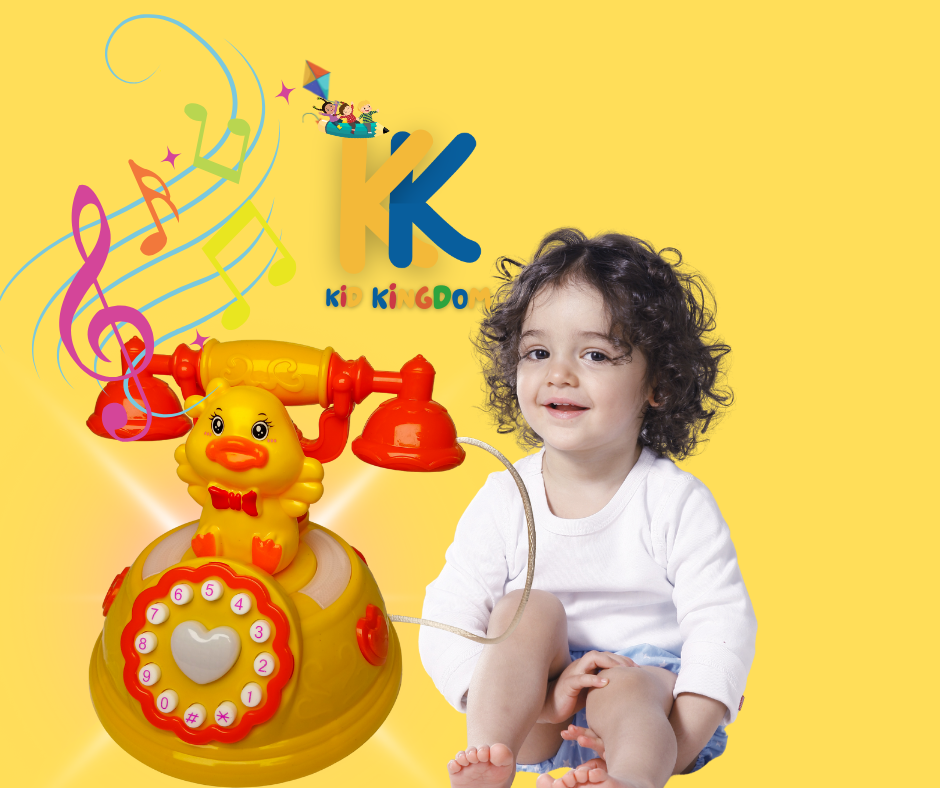 Musical Duck Telephone Toy – Old Style Fun Phone for Kids