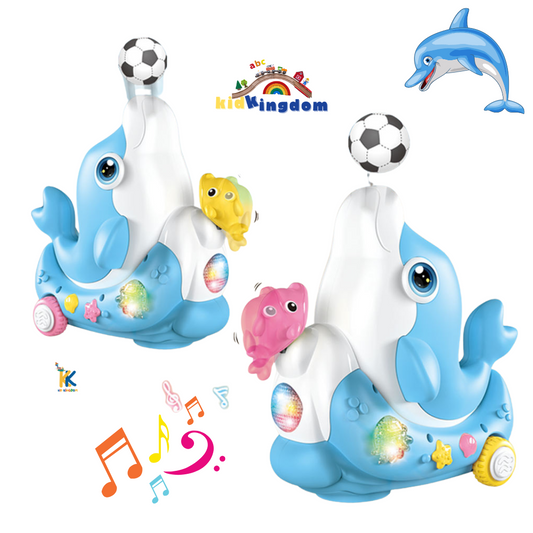 Magic Dolphin Balancing Ball Toy with Lights & Music