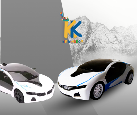 White RC Sports Car – Remote Control Racer for Kids