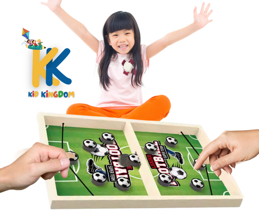 Football Style Fast Sling Puck Board Game – 2-Player Action Game for Kids
