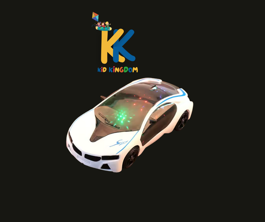 White RC Sports Car – Remote Control Racer for Kids