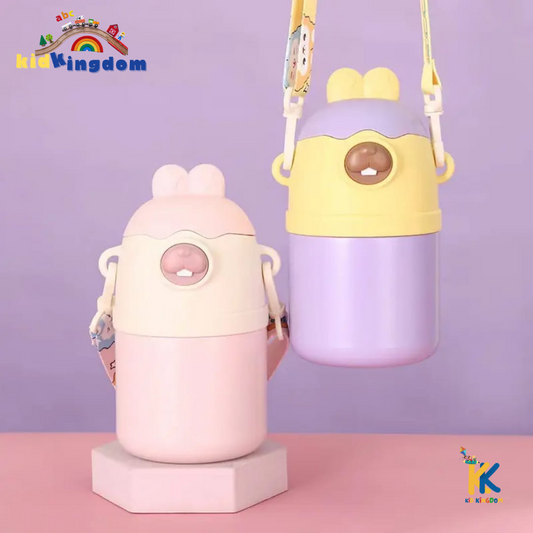 Steel Rabbit Shaped Bunny Bottle (Hot & Cold)