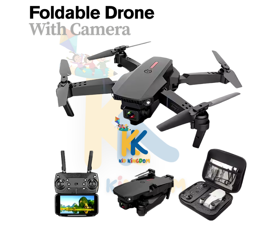 Foldable Drone Toy with Camera – Phone Connect & Easy Controls for Kids