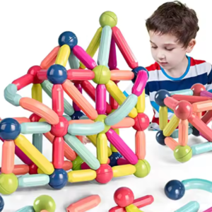 Magnetic Bar Block Set – 56, 64, 86 pcs | STEM Toy for Kids