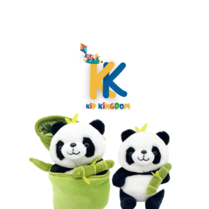 Surprise Panda Plush Toy with Zip Pouch – Soft Stuffed Panda for Kids
