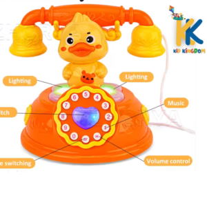 Musical Duck Toy Telephone – Interactive Rotary Phone for Toddlers