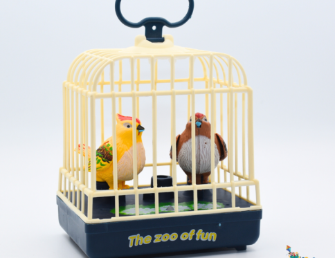 Talking Bird Cage Toy – Interactive Talking Birds with Lights & Music for Kids