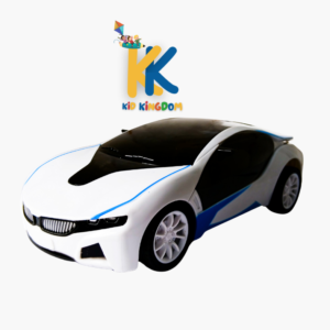 White & Blue Remote Control Sports Car – High Speed RC Racing Car for Kids