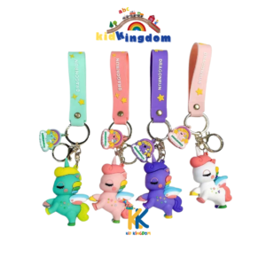 Cartoon Character Silicone Keychains – Fun Bag Charms for Kids & Teens