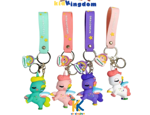 Cartoon Character Silicone Keychains – Fun Bag Charms for Kids & Teens
