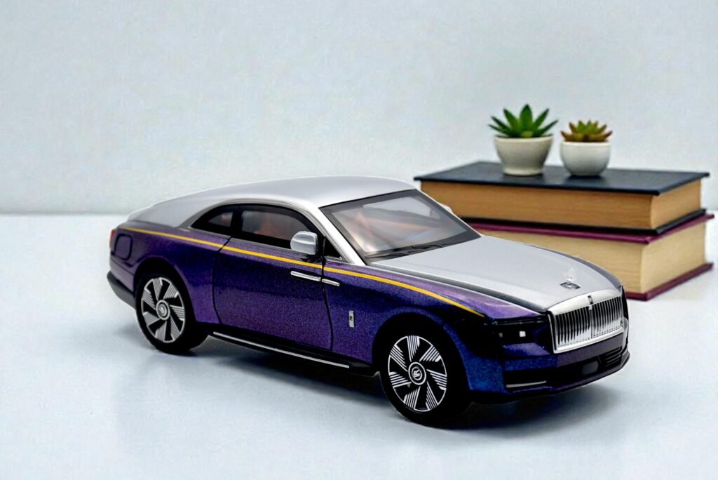 Rolls-Royce Wraith Style Die-Cast Metal Car with Lights, Sound & Opening Doors