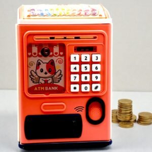 Kids Smart ATM Piggy Bank – Electronic Money Box with Password Lock & Fingerprint Sensor for Savings
