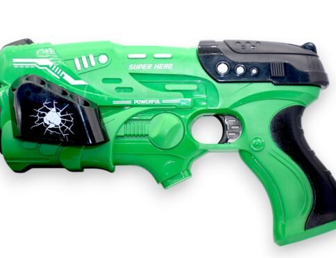 Avengers Super Hero Powerful Blaster Gun – Interactive Green Combat Toy with Lights & Sound for Kids