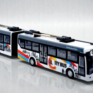 Rechargeable Remote Control Articulated Metro Bus – Extra Long City Transit Toy with LED Lights & Realistic Movement