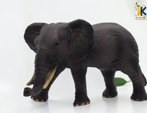 Realistic African Elephant Toy Figure – Detailed Safari Wildlife Animal Model for Kids