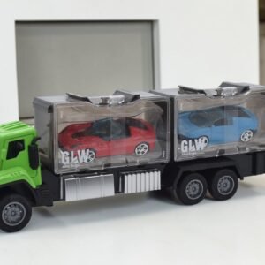 GLW Alloy Series Car Carrier Truck – Transport Hauler with 2 Die-Cast Sport Cars