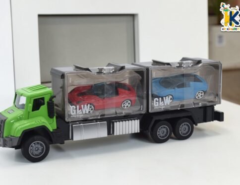 GLW Alloy Series Car Carrier Truck – Transport Hauler with 2 Die-Cast Sport Cars