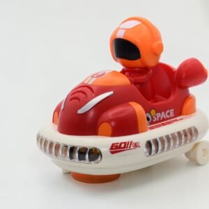 Interactive Space Shuttle Bumper Car – 360° Rotating Astronaut Racer with Lights & Music