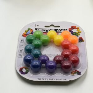 Rainbow Sensory Fidget Ball – Interactive 3D Puzzle for Kids’ Fine Motor Skills & Stress Relief