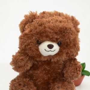 Classic Brown Fluffy Teddy Bear – Soft & Cuddly Plush Stuffed Animal for Kids