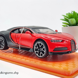 Bugatti Chiron Dual-Tone 1:32 Diecast Metal Model Car with Lights & Glass Box Packaging