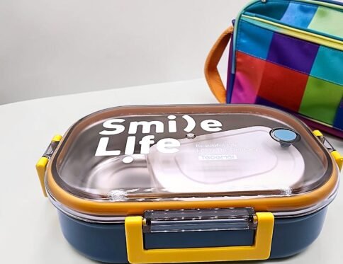 Smile Life Stainless Steel Lunch Box with Detachable Side Container & Vent Valve