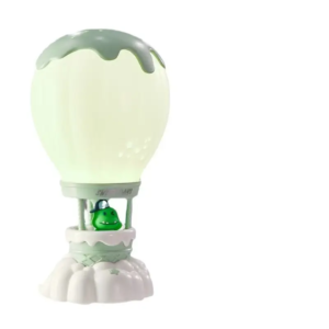 Kids rechargeable hot air balloon LED night light set in pastel colors by Kid Kingdom