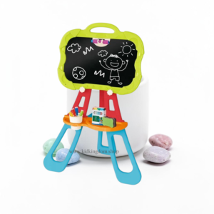 32 piece kids artist double sided standing art easel drawing board box by Kid Kingdom