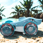 Dazzling Shark Stunt Car Toy – LED Lights, Music & Automatic Obstacle Steering for Kids