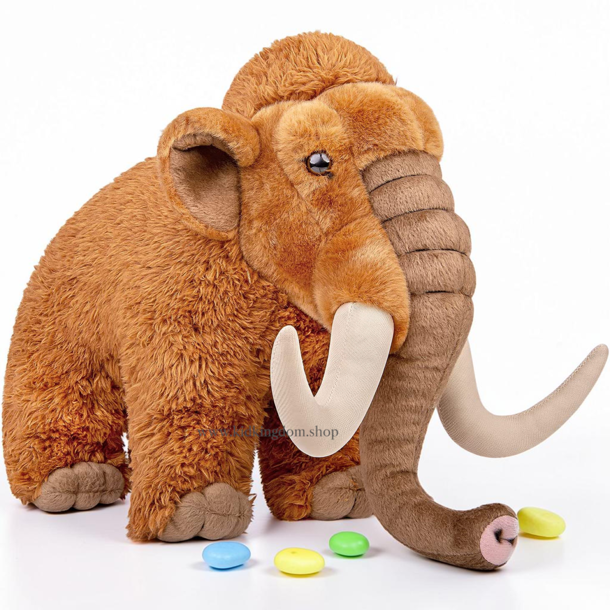 Realistic Woolly Mammoth Plush Toy
