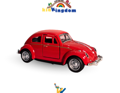 Vintage Red Die-Cast Beetle Toy Car
