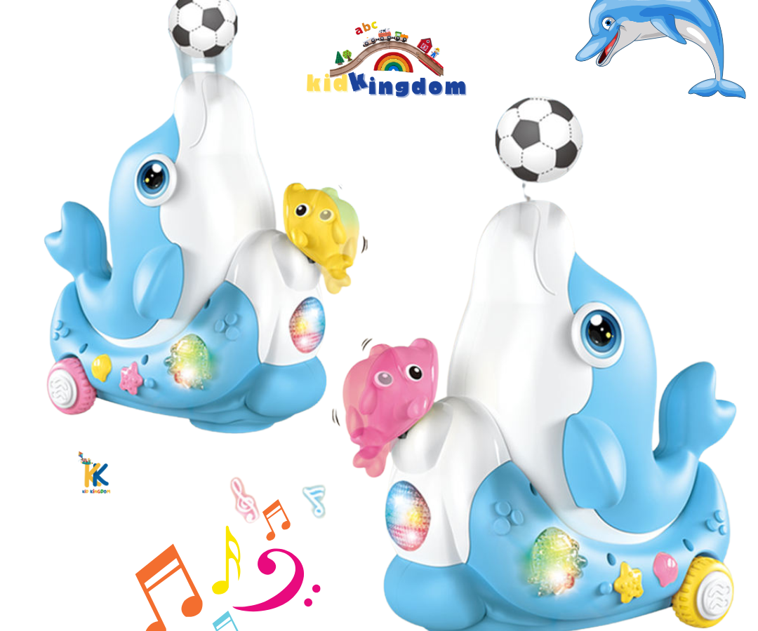 Magic Dolphin Balancing Ball Toy with Lights & Music
