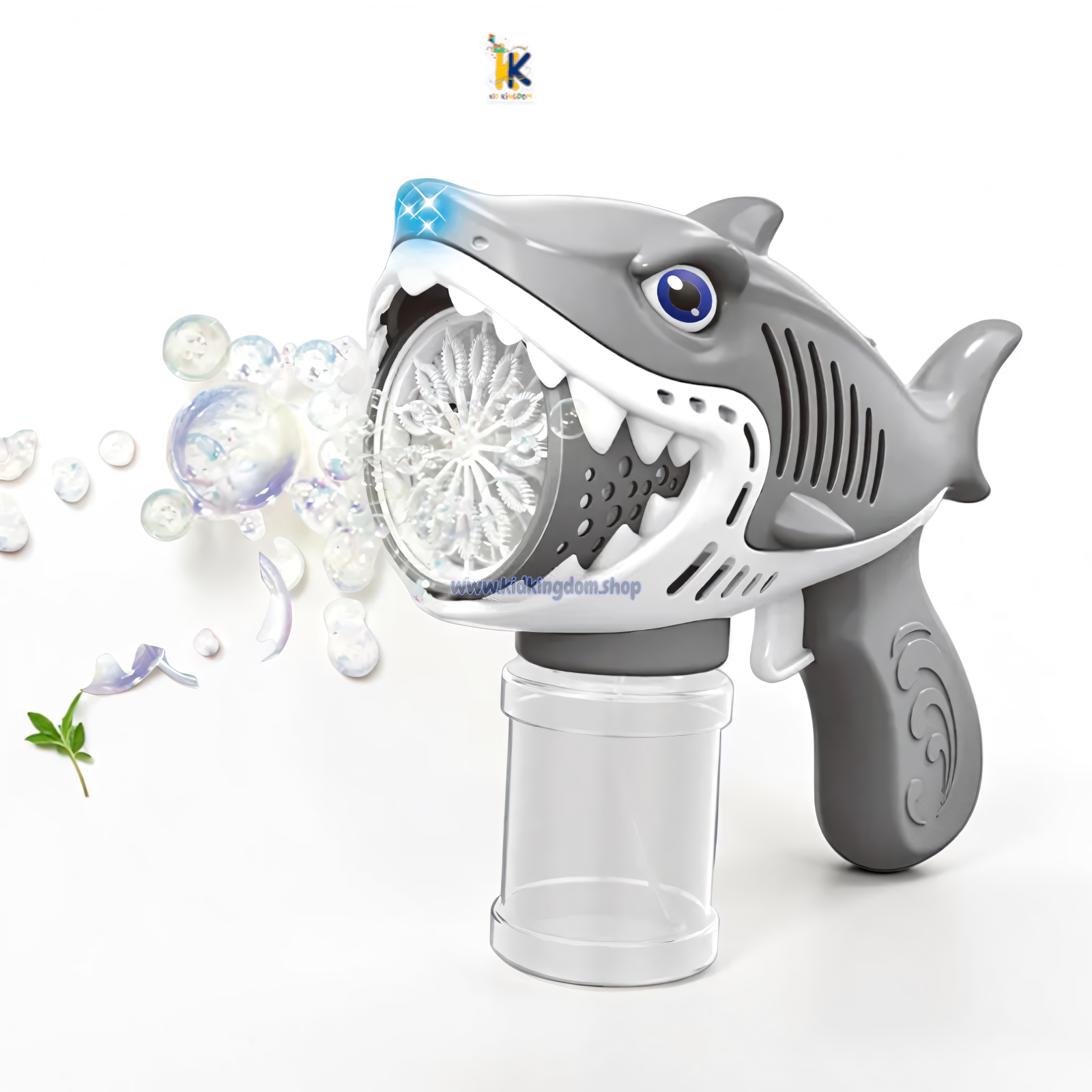 Kids Automatic Shark Bubble Gun