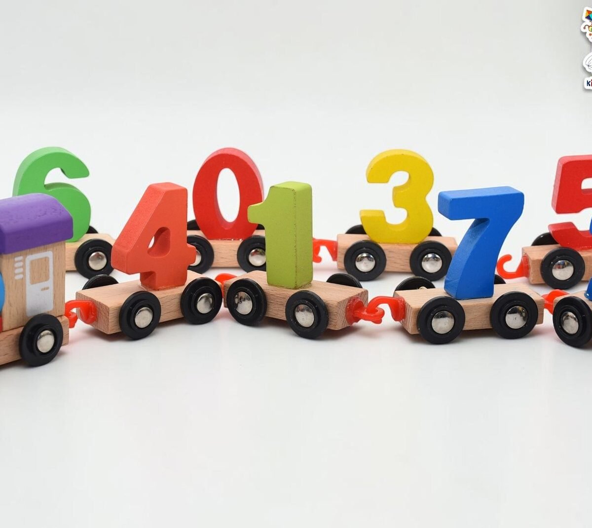 Wooden Number Counting Train Set