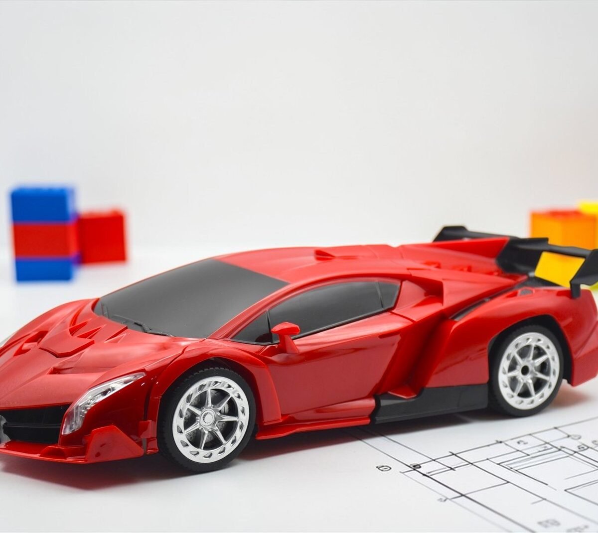Large Scale Remote Control Transforming Robot Car